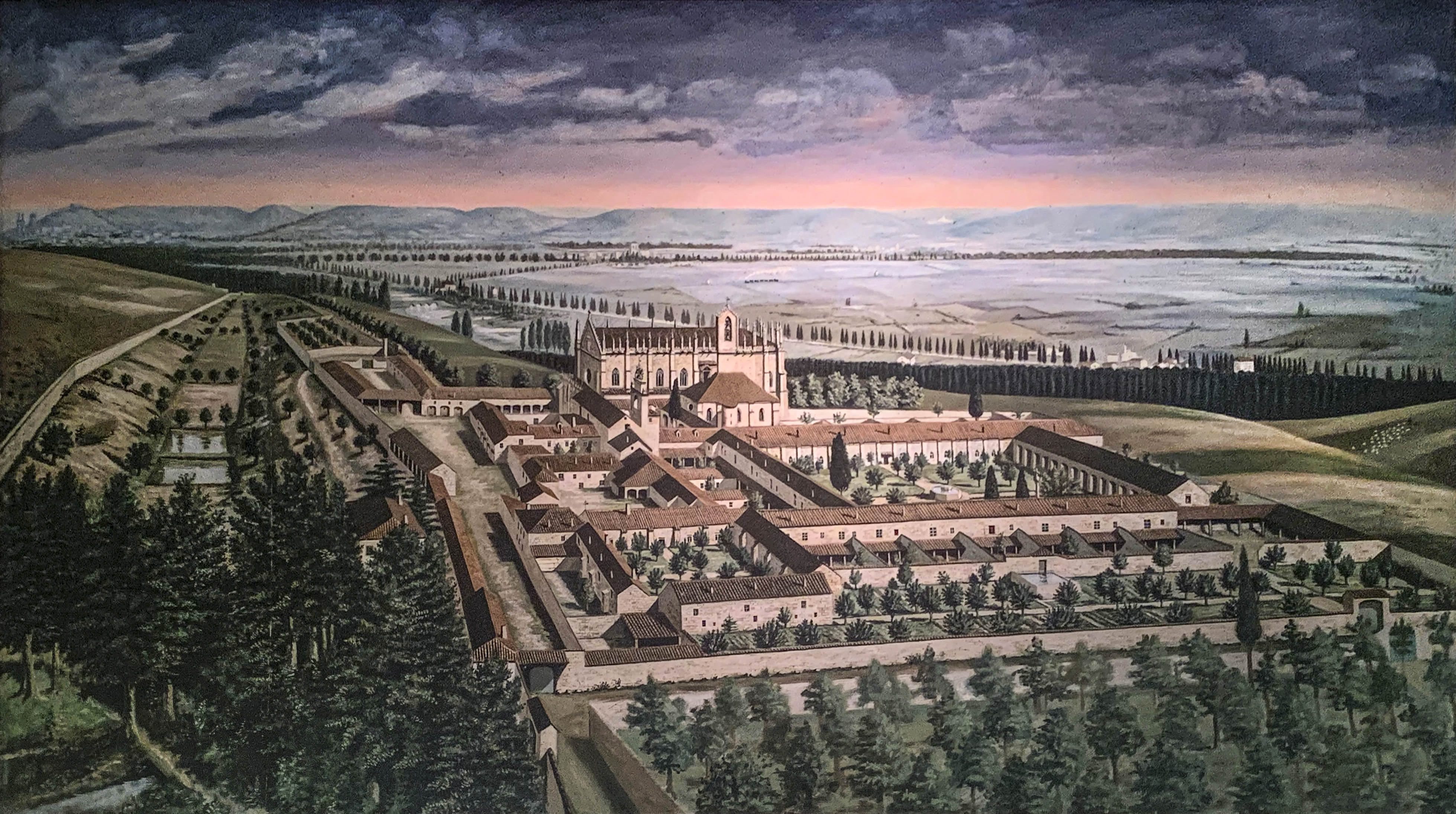 19th century painting of La Cartuja and Environs