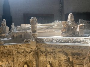 Alabaster tomb in La Cartuja of Juane II and Isabella of Portugal